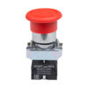 Botón hongo 40mm, metálico, girar para desbloquear, color rojo, no iluminado Chint - Eléctrica del Cobre
